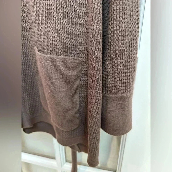 O Oscar De La Renta Women’s Brown Waffle Knit Button Cardigan Designer Plus 3X - Picture 7 of 14